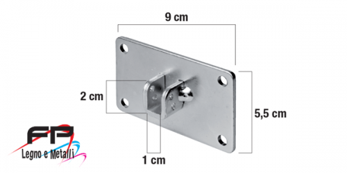 Supporto motore 5 x 10 con quadro 10